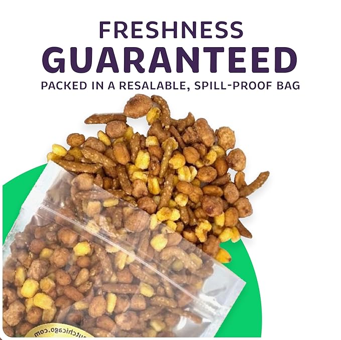 Superior Nut Chicago Sweet & Salty Trail Mix - Sweet Honey Roasted Snack - Butter Toffee & Honey Roasted Peanuts, Honey Sesame Sticks & Toasted Corn - 5g Protein - Resealable Bag (1lb 12oz)