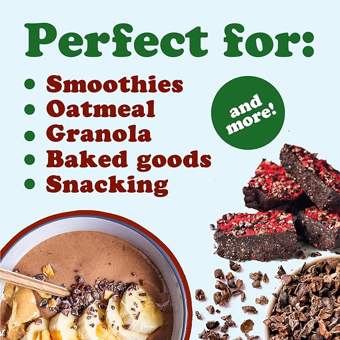 Food to Live Sweet Cacao Nibs with Coconut Sugar, 10 Pounds – Lightly Sweetened with Coconut Sugar, Raw, Non-Irradiated, Great for Snacking, Baking & Smoothies. High in Antioxidants. Vegan, Kosher, Bulk