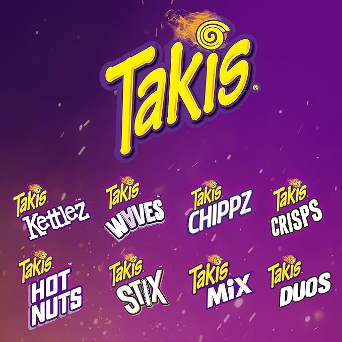 Takis Chile Limon Hot Nuts 15.02 oz Sharing Size Resealable Bag, Chili Pepper & Lime Flavored Mild Spicy Double-Crunch Peanuts