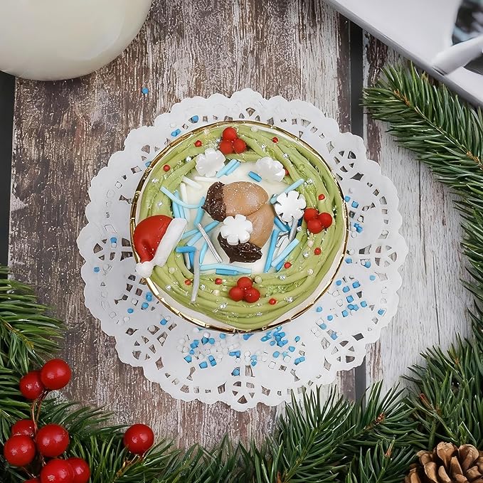 Sprinkles for Cake Decorating Hanukkah Holiday Assortment 8 oz, Blue and White Winter Snowflake Sprinkles Edible Jimmies, Nonpareils and Sanding Sugar for Decorating Cookies, Baking, Cupcakes, Cakes, Desserts
