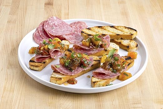 Fiorucci Sopressata, Delicately Seasoned with Whole Peppercorns, Gluten Free, 6g of Protein, 4 Oz (Pack of 12)