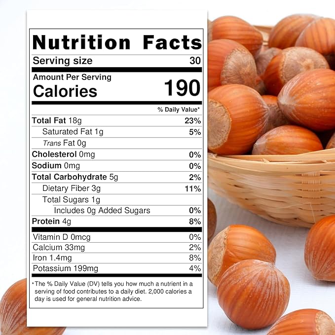 Trends Hazelnuts In Shell – Natural, Fresh, and Crunchy – Perfect for Snacking, Baking, and Healthy Recipes (3 LBS)