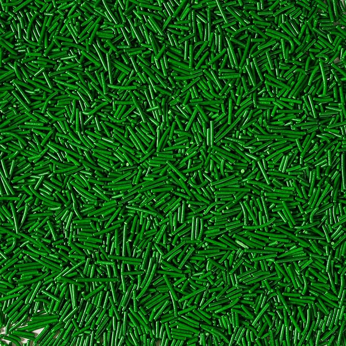 Edible Green Sprinkles, Jimmies Sprinkles, Green Sprinkle for Cupcake, Baking, Cake, Cookies, Donut, Perfect for Christmas, St. Patrick's Day, Spring Theme, and Easter(120g/4.23oz)