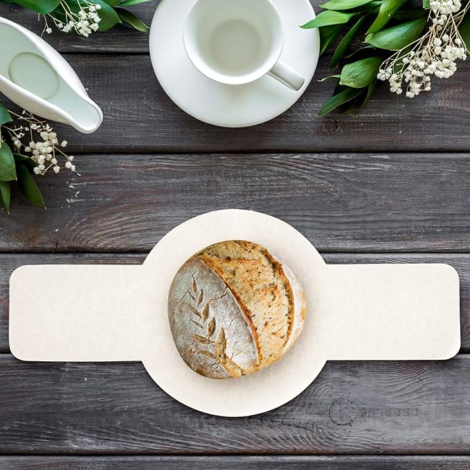 Marspark 50 Pcs Bread Sling Sourdough Bread Sling - Dutch Oven Liner, Pre-Cut Parchment Baking Supplies for Easy Dough Transfer (White)