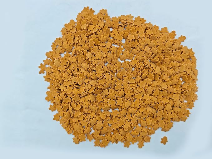 Edible 3.4 oz Brown Christmas Gingerbread Men Confetti Candy Sprinkles Dessert Sprinkle Cupcake Toppers Cookie Decorations for Xmas Cake Decorating