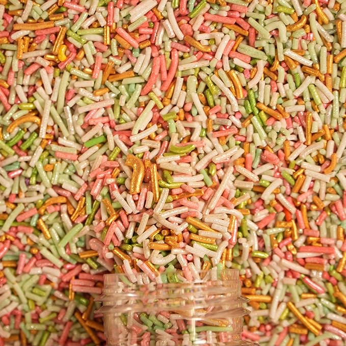 Confect Custom Rainbow Sprinkles – Cosmic Blend Jimmies – Multicolor Decorative Toppings for Desserts, Cakes & Cupcakes – Vegan, Gluten-Free, Nut-Free, Soy-Free, Dairy-Free, Palm Oil-Free – 4.2 Oz