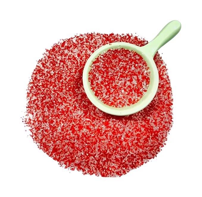 Sentovac Red and White Sanding Sugar Edible Sprinkles Sprinkles for Cake Decorating | 1 Bottle 5.0oz Cookie Decorating Celebrations Wedding Shower Party Valentines Supplies