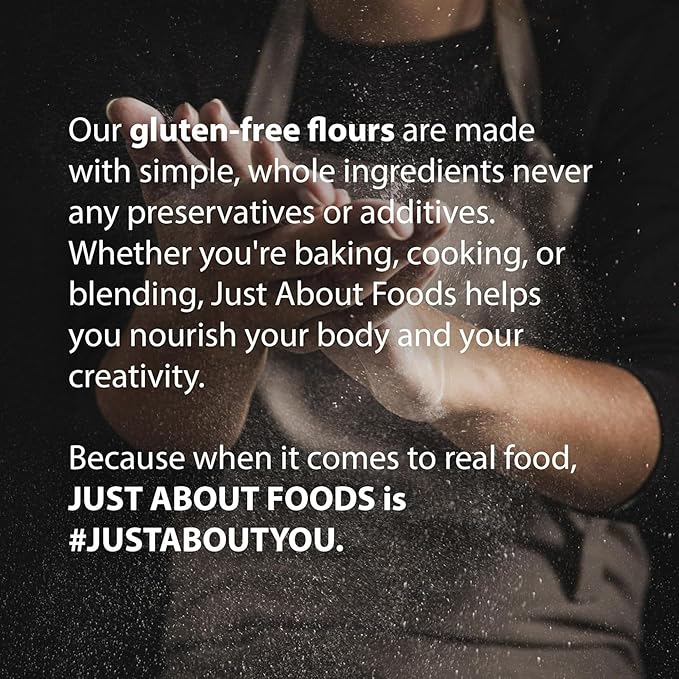 Just About Foods Tapioca Flour, Gluten & Grain Free, No Artificial Flavors, Paleo & Kosher Certified 1 LB