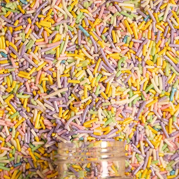 Confect Rainbow Sprinkles | Prism Party Custom Jimmies Blend | Multicolor Edible Toppings for Cake & Baking Decoration | Vegan, Gluten-Free, Nut-Free, Dairy-Free, Palm Oil-Free – 4.2 Oz