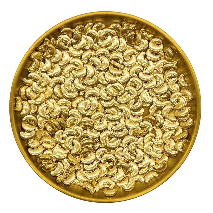 Dynastang Super Gold Moons Sprinkles Edible Moons Cake Decorating Moons Cake Decorations Cupcake Toppers Cookie Decorating Perfect for Cakes, Cupcakes, Desserts Toppings 3OZ