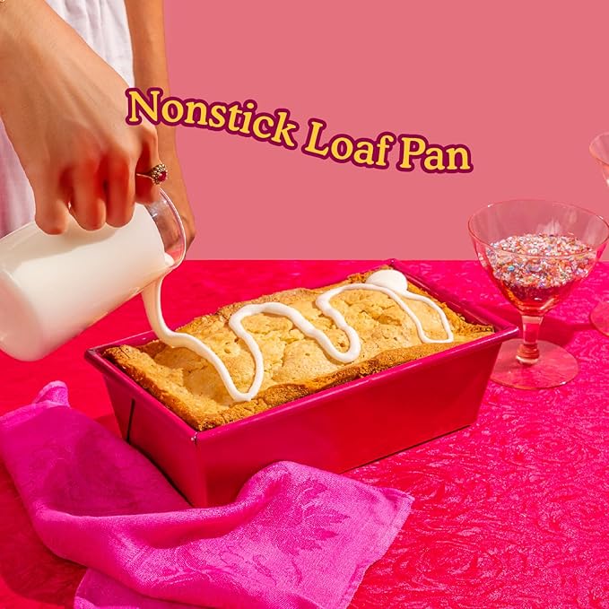 Great Jones Breadwinner (Raspberry) | Nonstick Loaf Pan for Bread, Cakes & More | Aluminized Steel with Easy Release Coating | Oven-Safe to 450°F | Even Heat Distribution | Dishwasher-Friendly