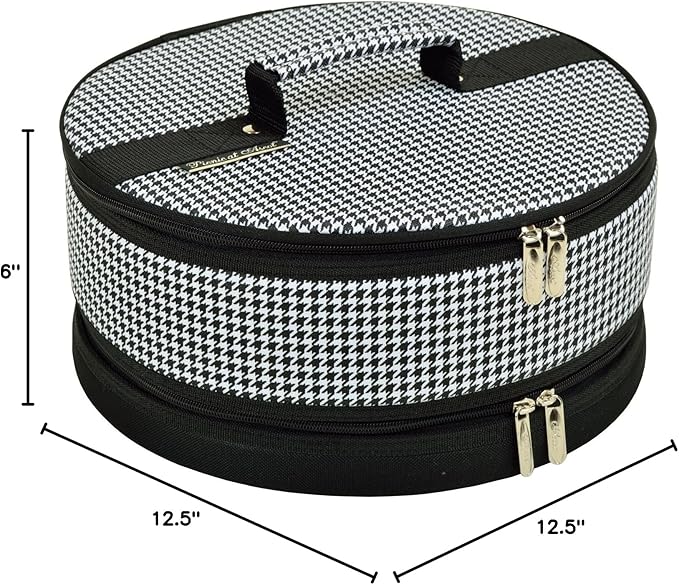 Picnic at Ascot Original Pie and Cake Carrier 12" Diameter- Designed & Quality Approved in the USA