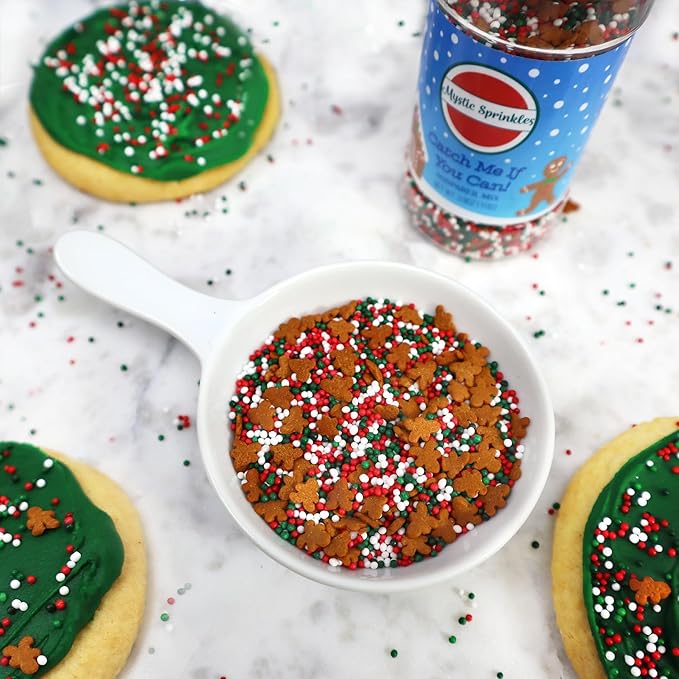 Mystic Sprinkles 4 Cell Sprinkle Assortments (The Gingerbread Man, Midi)