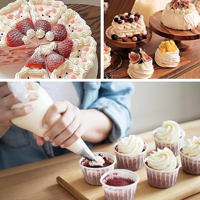 24 Inch Piping Bags Disposable,Thickened 50pcs Large Piping Bags,Anti Burst Extra Large Piping Bags,Food Grade Cake Piping Bags,Tipless Piping Bags for Cake Cupcakes Cookies Frosting