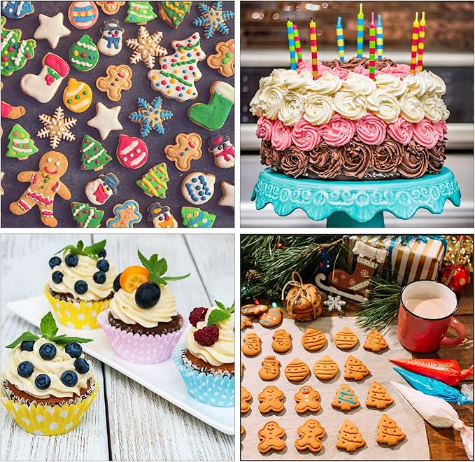 Disposable Piping Bags 12 Inch - 100pcs Anti Burst Pastry Bags - Tipless Icing Piping Bag for Royal Frosting Cookie Cake Cupcake Decorating Bags