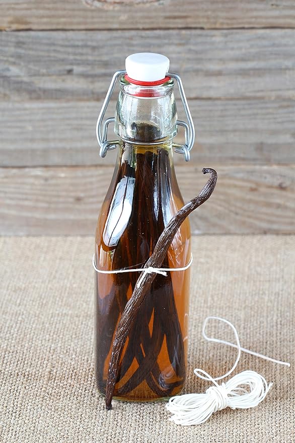 Organic Vanilla Extract - Made with Madagascar Vanilla Beans - 8 fl oz – For Baking, Desserts, Home Cooking and Chefs