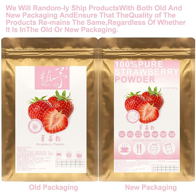 100% Pure Strawberry powder 100g/3.52oz Natural Freeze Strawberry Juice Flour | Strawberry Powder for Smoothies, Shakes, Baking & Drinks,| Free from Preservatives | Vegan, Gluten-Free.