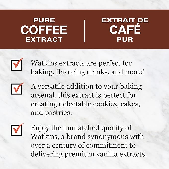 Watkins Pure Coffee Extract, 2 oz. Bottles, Pack of 6 (Packaging May Vary)