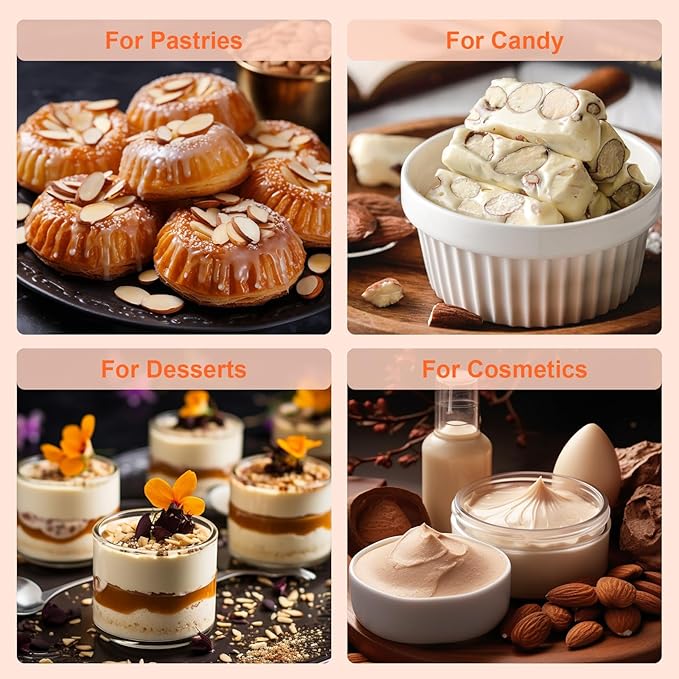 Almond Food Flavoring Oil - 3.5 Fl Oz Bottles Almond Flavor Concentrate for Food & Cosmetics - Almond Flavoring Oil for Baking, Cakes, Pastries, Beverages, Cooking, Candy, Ice Cream, Candy