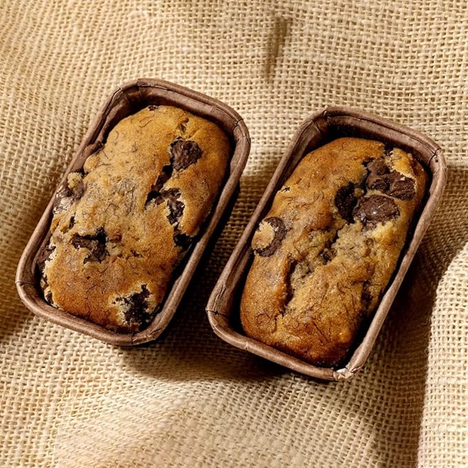 Gift Box of Gourmet Banana Bread by Sweetness Central, Baked Fresh for Each Order, Made with Belgian Chocolate Chips, The Perfect Dessert & Holiday Gift, Individually Wrapped to Arrive Soft & Moist, 6 Pack