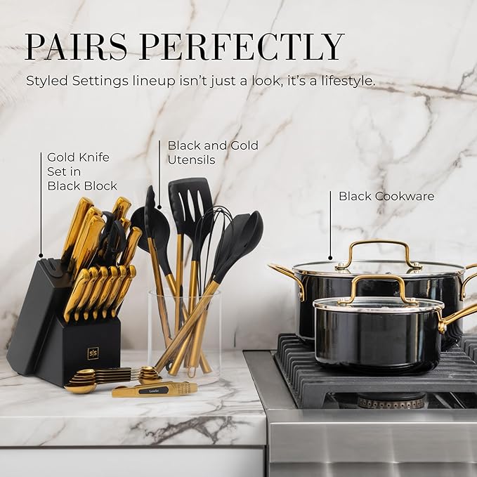 Gold Magnetic Measuring Spoons with Leveler - Featuring 8-Piece Upgraded Style, Dual-Sided, Stackable, Stainless Steel Gold Measuring Spoons Set - Fits in Spice Jars, Luxury Kitchen Accessories