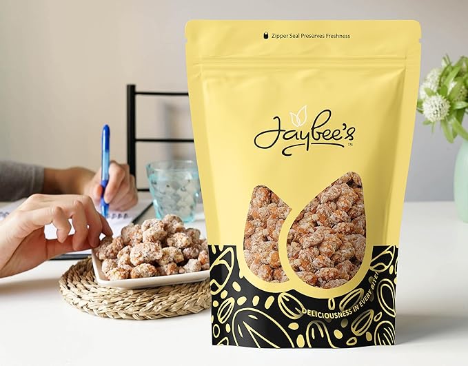 Coconut Toffee Cashews 3 Pound Resealable Pouch | Gourmet Holiday Snack, Perfect for Gifting, Stocking Stuffers & Festive Treats | Jaybee's Nuts