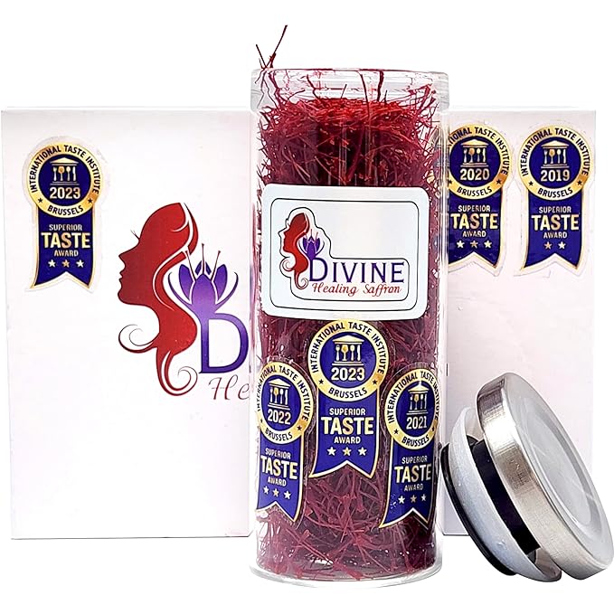 Saffron Threads - 100% Fresh, Pure from Afghanistan - Premium Award Winner Red Threads for Cooking Spanish Rice Paella & Risotto, Golden Milk, Tea & More - Divine Healing Saffron, 7g