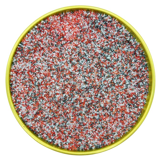 Edible Sanding Sugar Sprinkles for Cookie Decorating, Sugar Sprinkle Mix For Celebration Cakes, Cupcakes, Cookies, 3OZ (Red&Black&White)