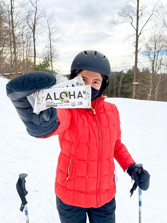 ALOHA Organic Plant Based Protein Bars - Chocolate Coconut Almond, Vegan, Low Sugar, Gluten-Free, Low Carb, Non-GMO, No Stevia, No Erythritol - 12 Count (Pack of 1)