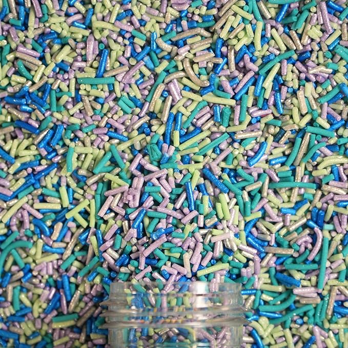 Confect Pastel Rainbow Sprinkles – Edible Jimmies Mix for Cakes, Cupcakes & Baking – Decorative Multicolor Toppings –Vegan, Gluten-Free, Nut-Free, Soy-Free, Dairy-Free, Palm Oil-Free – 4.2 Oz