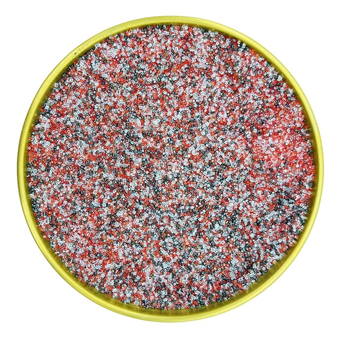 Dynastang Red & Black & White Sanding Sugar Sprinkles Edible Sugar Crystals Cake Decoration Cupcake Toppers Cookie Decorating Perfect for Cakes, Cupcakes, Desserts Toppings 3OZ