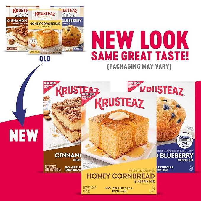 Krusteaz Chocolate Chunk Muffin Mix - No Artificial Flavors/Preservatives - 18.25 OZ Box (Pack of 12)