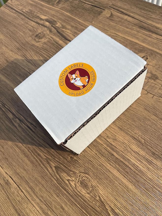 Premium Gloss BOPP Custom Sticker Rolls, Personalized Stickers for Business Logo, 50+ Labels