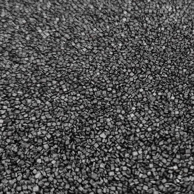 Edible Sanding Sugar Sprinkles for Cookie Decorating, Sugar Sprinkle Mix For Celebration Cakes, Cupcakes, Cookies, 3OZ (Black)
