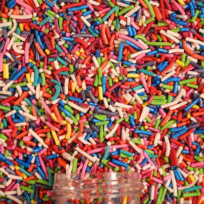Confect Rainbow Sprinkles I Custom Blend Jimmes I Multicolor Decorative Toppings I Cake and Cupcake Decorative Topping | Vegan, Gluten-Free, Palm Oil-Free - 4.2oz (Rainbow Magic)