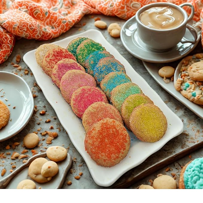 Bakerpan Sugar Sprinkles for Baking - 7 Ounce Mint Green Decorating Sugar Crystals for Cookies, Cake Pops, Ice Cream (Made in USA)