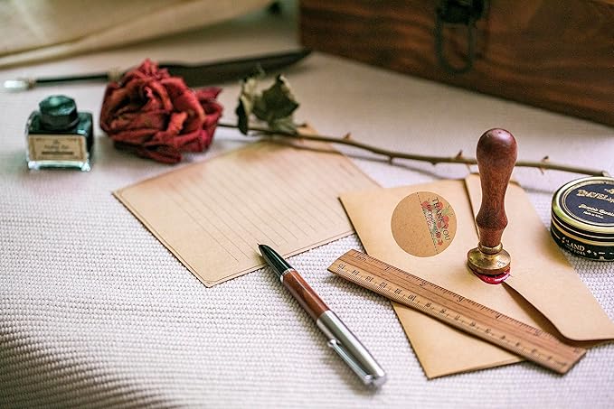 60-1000 pcs Custom Stickers Kraft Pape Labels, JOVELLO Personalize Business Logo Labels, Label Stickers for Baking Packaging,Envelope Seals, Small Business