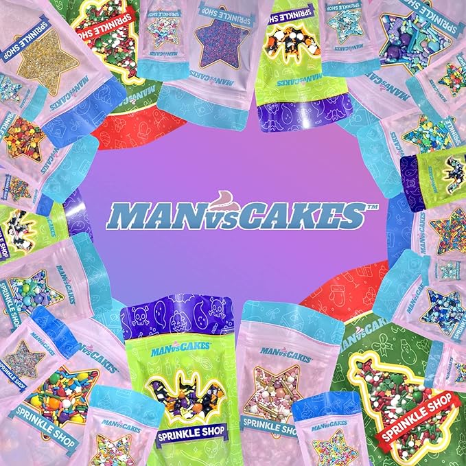 Sprinkles | Frozen in Sugar Sprinkle Mix | Blue Sprinkles | Confetti Sprinkles | Metallic Sprinkles | Snowflake Sprinkles | Cake Sprinkles (Pink purple blue)