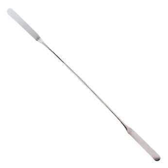 Nickel/SS Lab Spatulas with 1.63" Flat Rounded Ends; 3/Pk