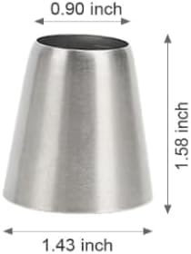 Cake Decorating Icing Tips Set, Crumb Coat Piping Tips, Professional Decorating Tools (#R22L)