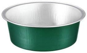 KEISEN 3 4/5" 150ml 5oz 100/PK Disposable Aluminum Foil Cups for Muffin Cupcake Baking Bake Utility Ramekin Cup 100/PK (green)