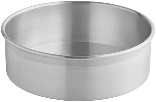 9-Inch Round Aluminum Cake Pan with Removable Bottom, 3-Inch Deep, Uncoated Pan for Cheesecakes and Layer Cakes