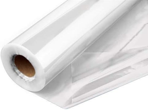 Clear Cellophane Wrap Roll 31.5 Inches Wide x 200 Feet Long - Thick Cellophane for Baskets, Gifts, Flowers & Food - Folded on 16" Roll, Unfolds to 31.5" Wide