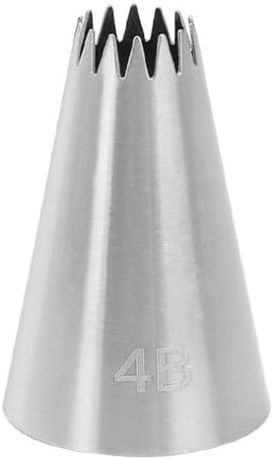 Cake Decorating Icing Piping Tip, large Decorating Tips Stainless Steel, Cake Icer Tips Large Decorating Icing Tips, Decorating Tools, Icing and Piping Tips (4B)