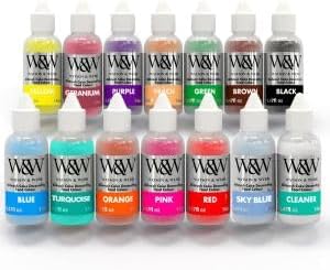 Watson & Webb Studio Collection - Cake Airbrush Decorating Kit - Inc Professional Mains Powered Spray Gun, 25 Vibrant Colors, Stencils, Case, Spraytidy, Tools - for Food, Cakes, Cookies & Baking