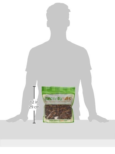 Sincerely Nuts - Raw Pecans (No Shell) | Two Lb. Bag | Shelled Whole Pecan | Delicious Healthy Snack Food | For Baking, Snacking and Dessert Treats | Gluten Free and Kosher | Fresh Resealable Bag