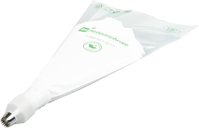 Restaurantware Pastry Tek Piping Tip 1 Open Star Decorating Tip - #8B Dent-Resistant Stainless Steel Icing Tip Dishwasher-Safe Decorate Cupcakes Cakes or Cookies