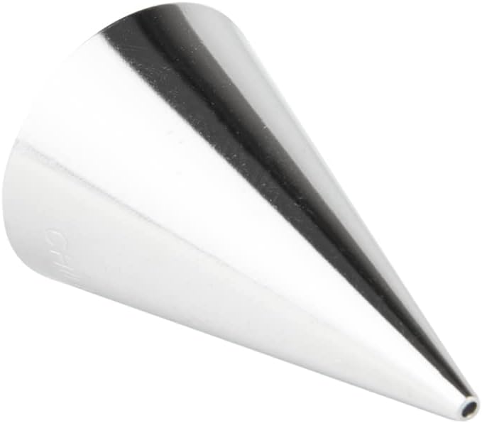 Restaurantware Pastry Tek Piping Tip 1 Round Round Tip For Icing - #1 Corrosion-Resistant Stainless Steel Icing Tip Dishwasher-Safe Decorate Cupcakes Cakes or Cookies