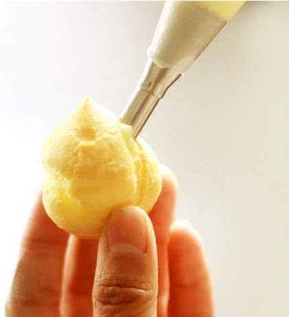 2PCS Cream Icing Piping Nozzle Tip Stainless Steel Nozzle Cream Puff Decor Small Pastry Icing Piping Tool
