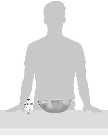 Crestware 8-Quart Stainless Steel Mixing Bowl, 1, Silver